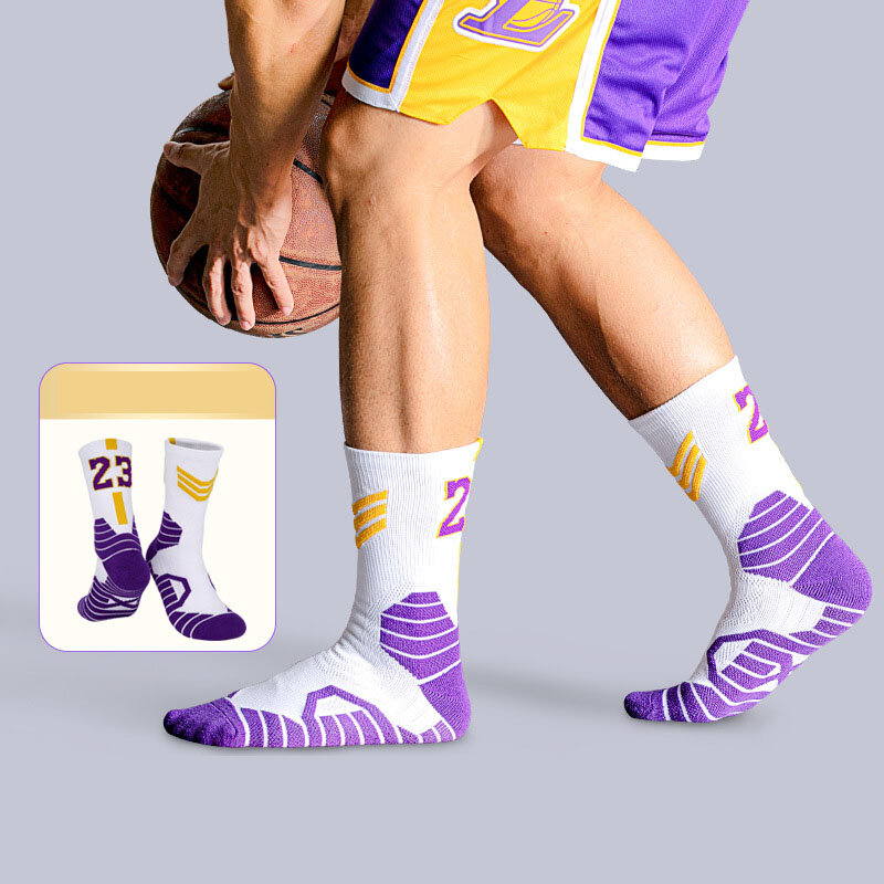 Pratico ragazzi basket adulto tubo lungo e calzini uomo bambino calzini sportivi asciugamano addensato calzini Runnning SH01