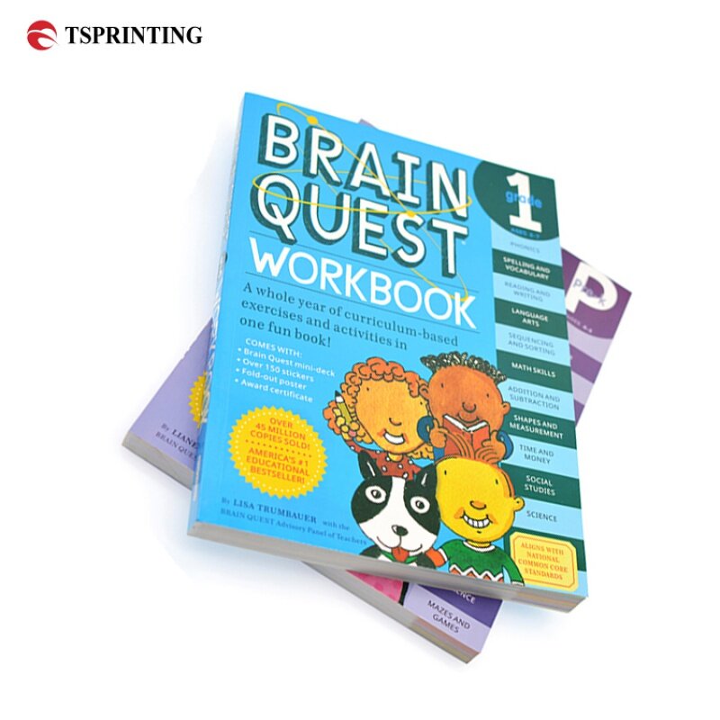 Livro de capa macia para crianças, Softcover, Brochura, Personalizado, Sob Demanda, Ligação Perfeita, Puzzle