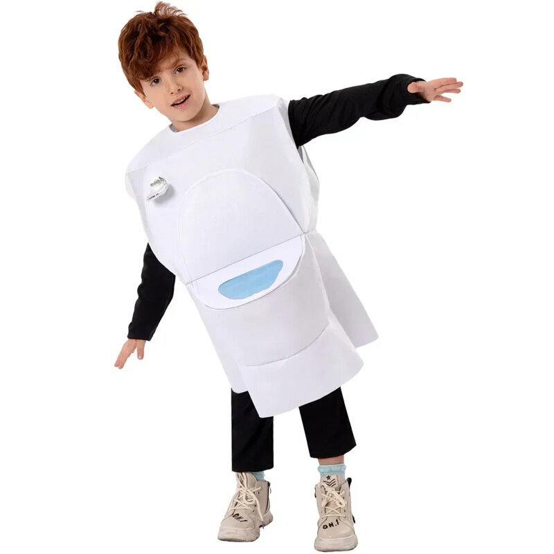 Muscle kids skibidi toilet costume cosplay gioco altoparlante uomo TV cameraman costumi tuta tuta maschera Halloween bambini