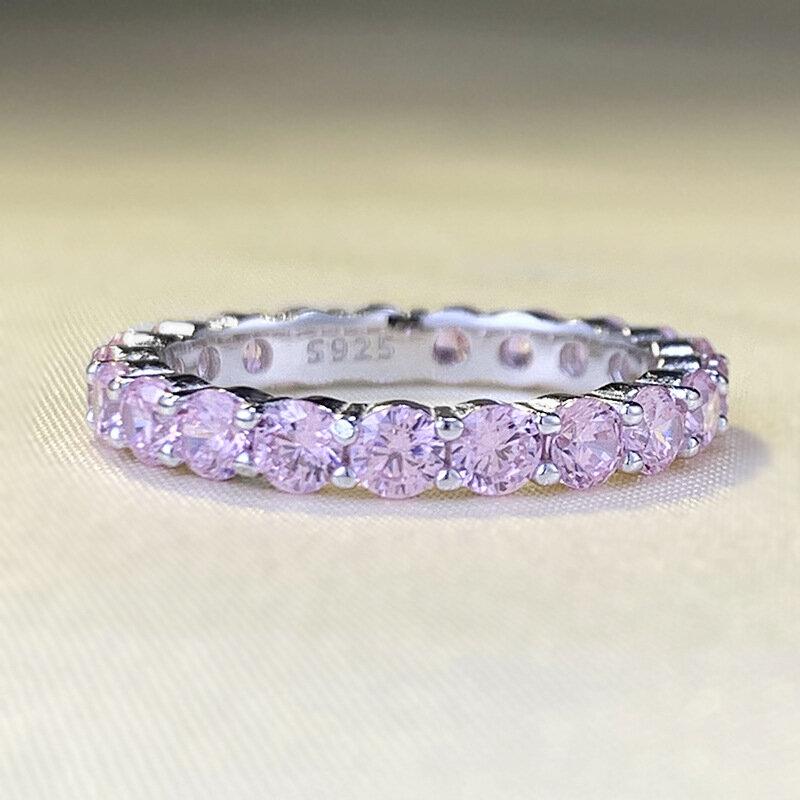 Новинка 2024, кольцо из чистого серебра S925 с бриллиантами с женским дизайном, нишевое, роскошное бриллиантовое серебро с цирконием
