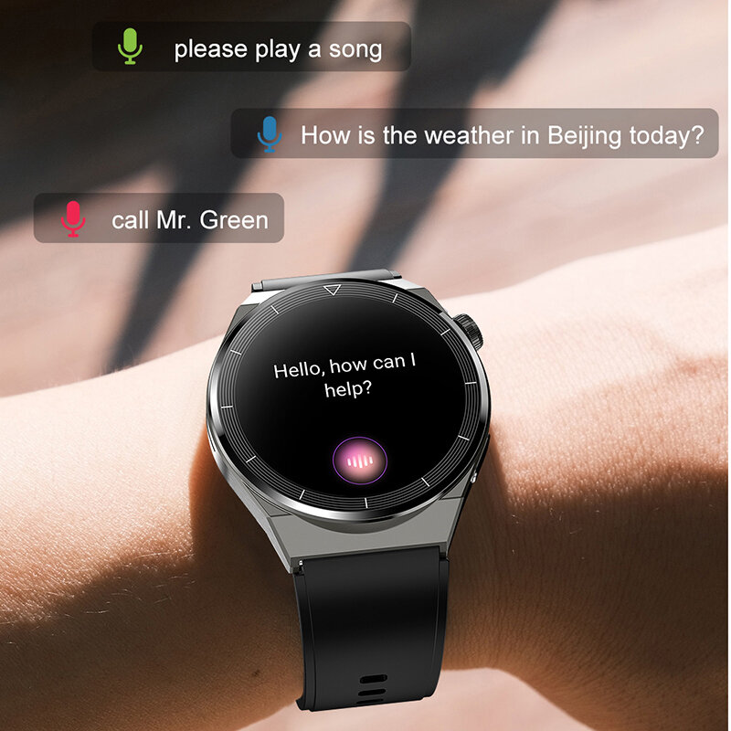For Huawei Xiaomi GT3 Pro Smart Watch Men AMOLED 390*390 HD Screen Heart Rate Bluetooth Call IP68 Waterproof SmartWatch 2024 New