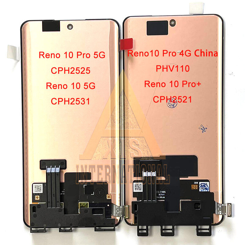 AMOLED originale per Oppo Reno 10 Pro CPH2525 Display LCD + Touch Frame per Reno10 Pro + Plus CPH2521/ Reno 10 5G CPH2531