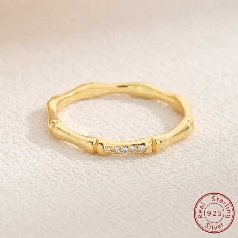2024 vendita calda nuovo 100% 925 Sterling Silver semplice personalizzato Bone Joint Ring donna alla moda di lusso unico Design Sense Ring