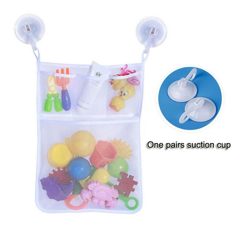 Baby speelgoed gaas tas badkuip pop organizer zuig badkamer bad speelgoed spullen net baby kids badkuip speelgoed bad spel tas kids