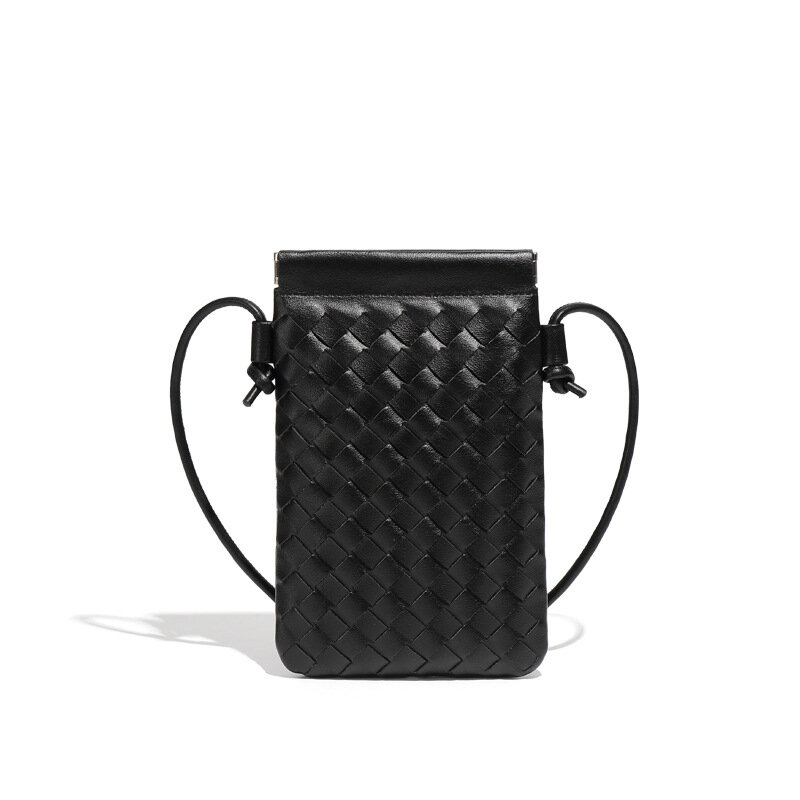 Tas bahu Mini gaya Retro wanita, tas selempang serbaguna dengan anyaman untuk penggunaan sehari-hari