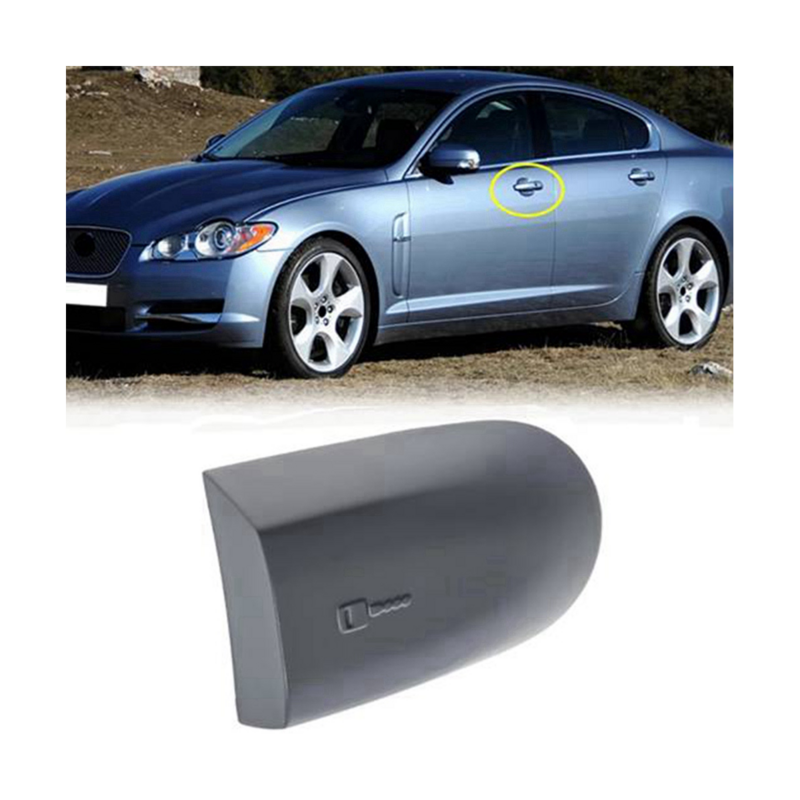 Jaguar Car topi pegangan pintu eksterior mobil tutup pegangan pintu depan kiri untuk Jaguar XF & XK 2006-2015