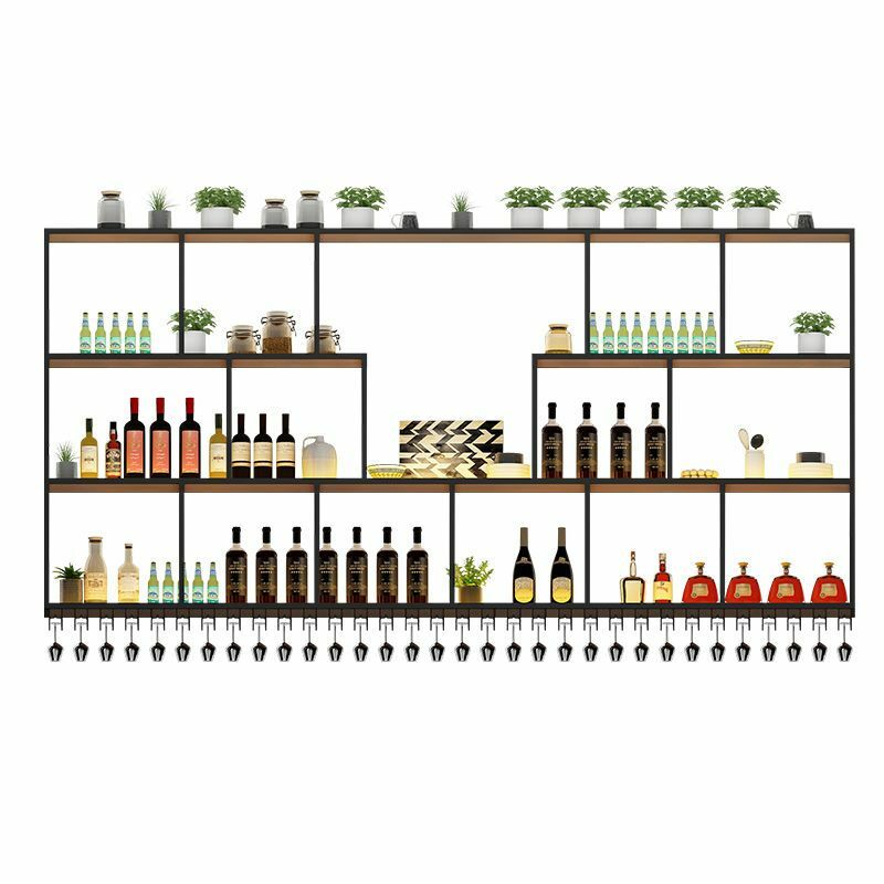 Opslagsalon Slijterij Bar Kast Designer Restaurant Tralie Nordic Wijnrek Europese Minimalistische Wijnrek Huismeubilair