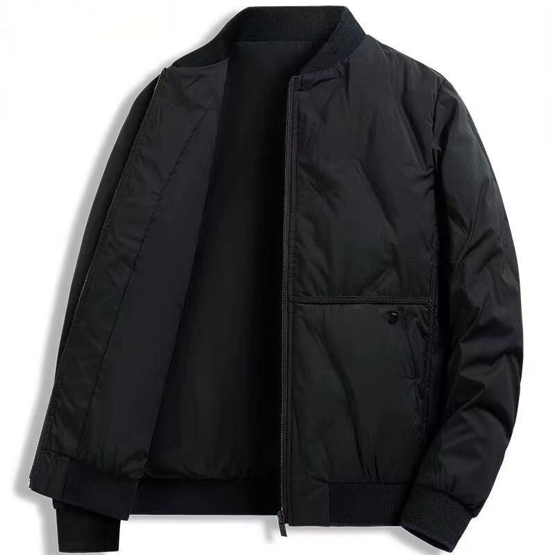 メンズ長袖ホワイトダックダウンジャケット,暖かい冬のコート,防風,アウトドアウェア,韓国のファッション,ジッパー