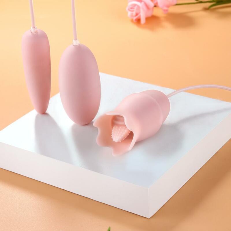 Mainan Seks Stimulator Klitoris Wanita Tombol Terpisah Ringkas untuk Istri