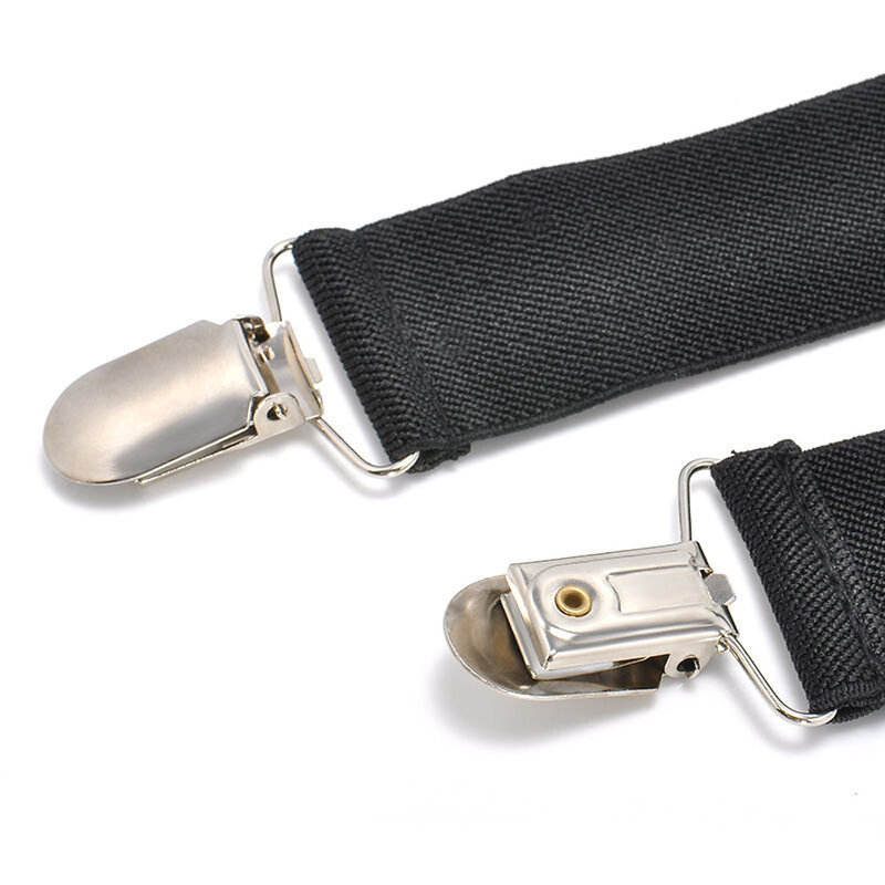 New Women Men High Elastic Suspenders Solid Color Adjustable Braces Y-Back Clip-On Buckle Unisex Pants Brace Strap