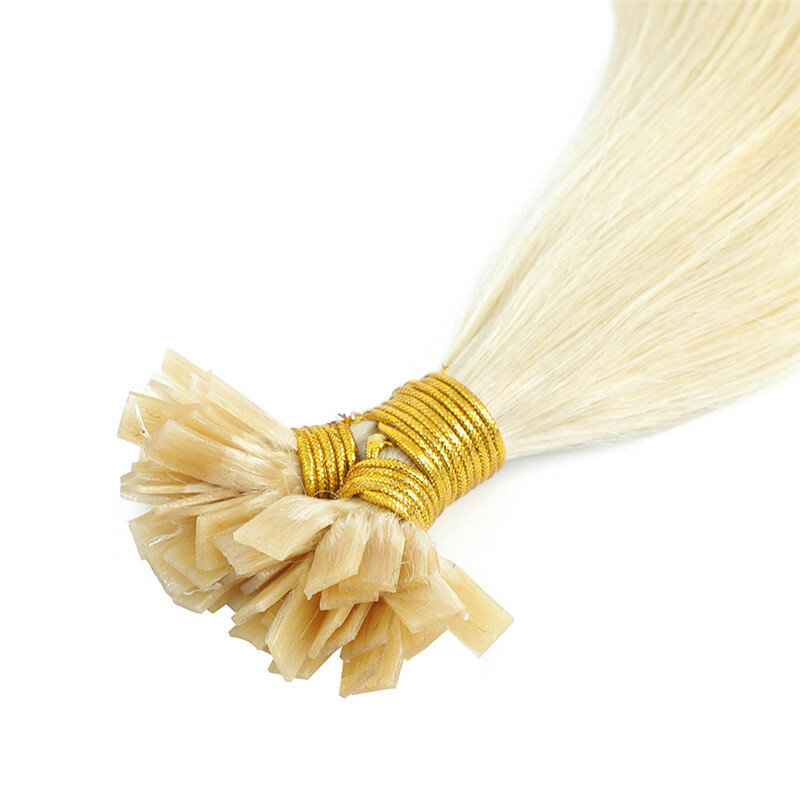 Плоские волосы VSR для салона, 60 см, платиновая блондинка, 25 шт./упаковка, 50 шт./упаковка