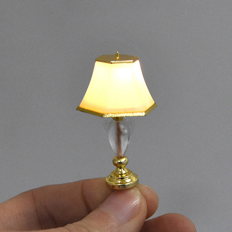 1:25 Mini Verlichting Tafellamp Poppenhuisminiaturen Accessoires Poppenhuis Slaapkamer Vloerlamp Voor Kid Kinderen
