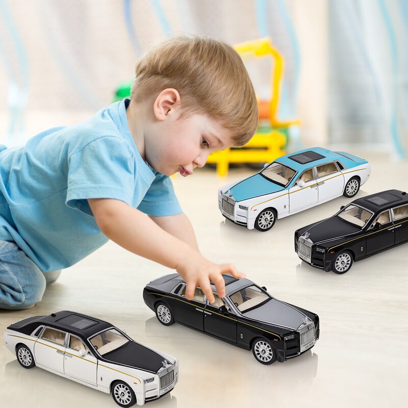 子供のおもちゃの車,シミュレーションサウンドと光のプルバック,合金車のモデル装飾,男の子のおもちゃ,ギフト,1:24のロール