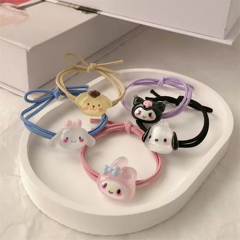 Grosir bando karet Sanrio lucu kartun Kuromi Hello Kitty mymelody Cinnamoroll bando kawaii gadis hairband siswa
