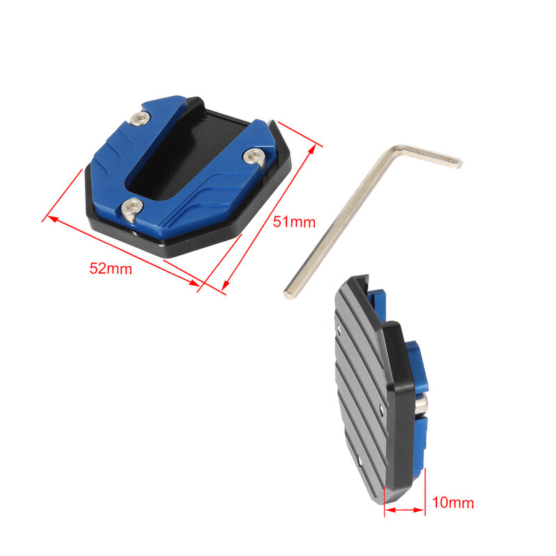 Motorcycle Kickstand Extender for Bikes, Foot Side Stand Extension, Foot Pad Support Plate, Acessórios para motocicletas