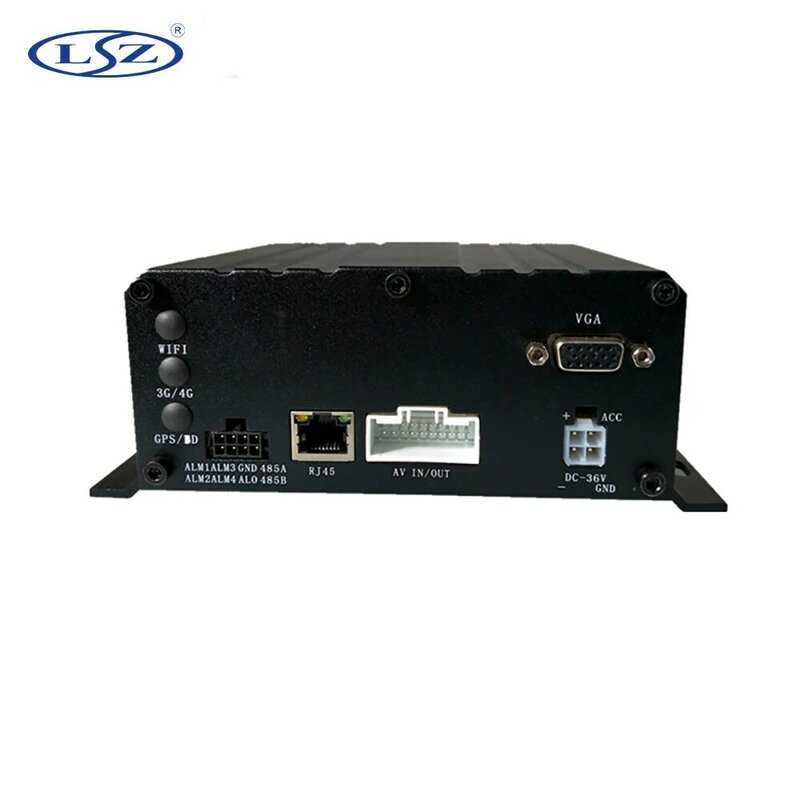 4 channel coaxial ahd on-board video perekam hard disk mdvr bus/truk monitor host