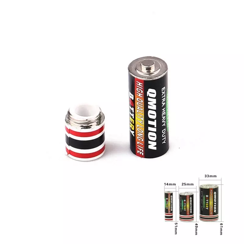 Tirelire privée en forme de batterie en métal, mini coffre-fort de diversion, boîte de rangement créative, boîte à médicaments, boîte à pilules en forme de 24.com, 1PC