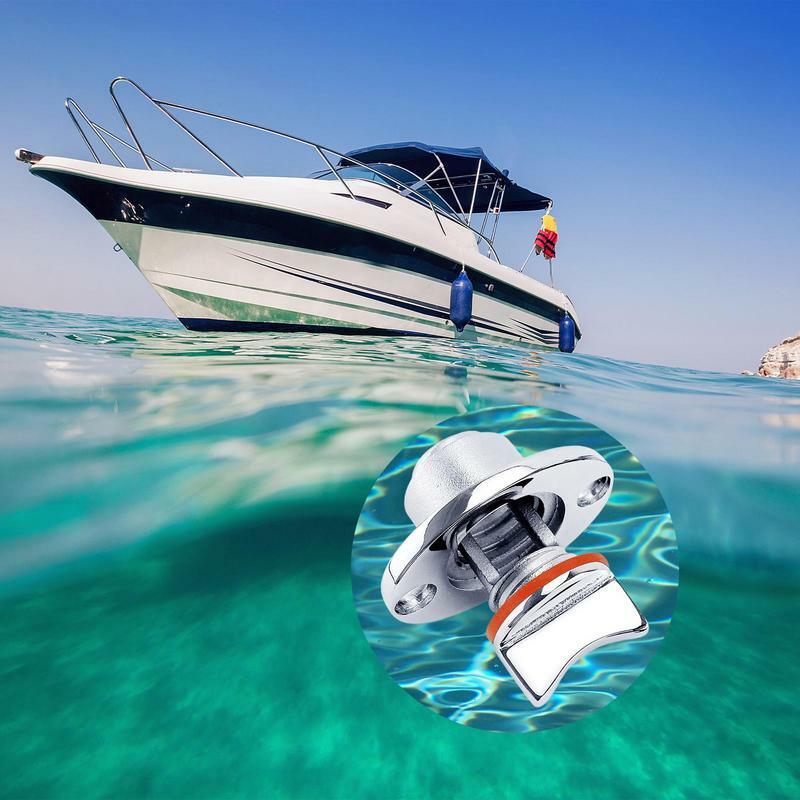 Steker penguras perahu Kayak Kit steker Laut Baja tahan karat disegel dengan cincin segel tahan air untuk perahu Freezer kapal Yacht ikan dengan baik