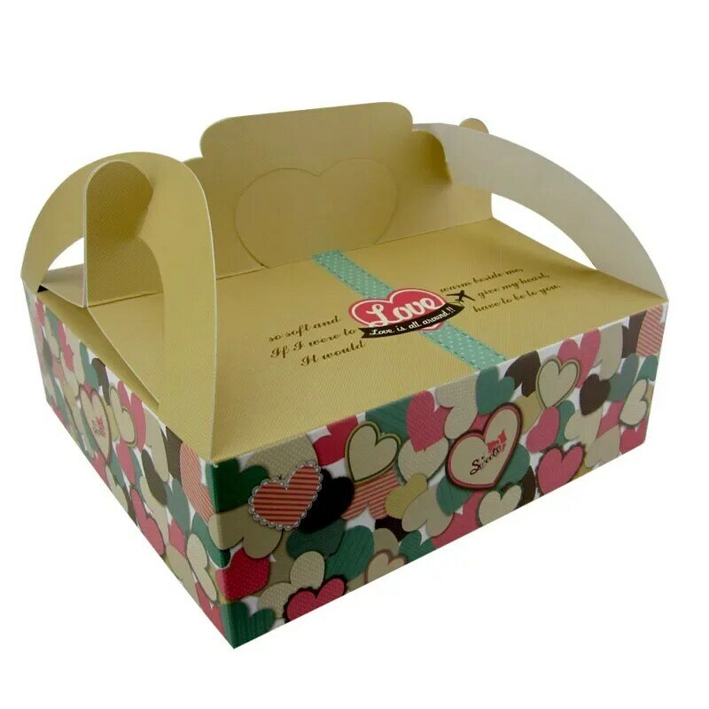 Customized productCustom design disposable Paper lunch box malaysia sandwich box and cake box packaging
