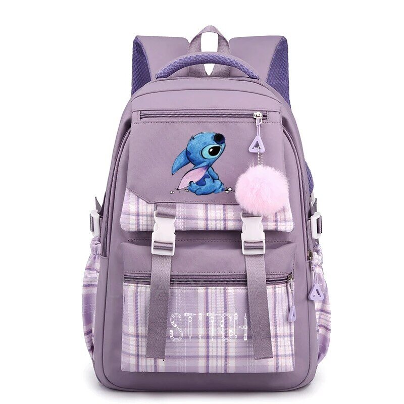 Mochila Stitch para crianças, mochilas escolares casuais para crianças, estudante e adolescente, mochila feminina, presente de aniversário para menina e menino, quente
