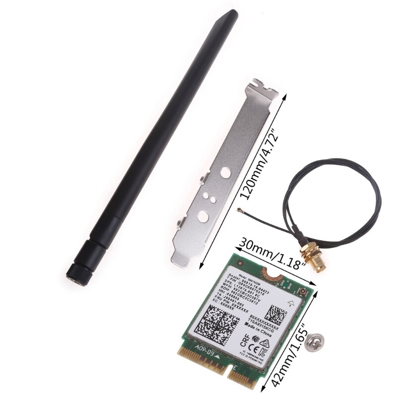 2.4GHz 5GHz Wireless M.2 Key E CNVI Card 5.0 Card Network Adapter Dropship