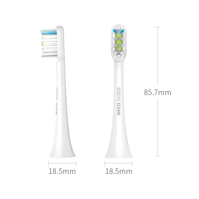 Original SOOCAS X3 X1 X5เปลี่ยนหัวแปรงสีฟัน SOOCARE X1 X3 Sonic ไฟฟ้าหัวแปรงสีฟันหัวฉีดสมาร์ทแปรงสีฟัน