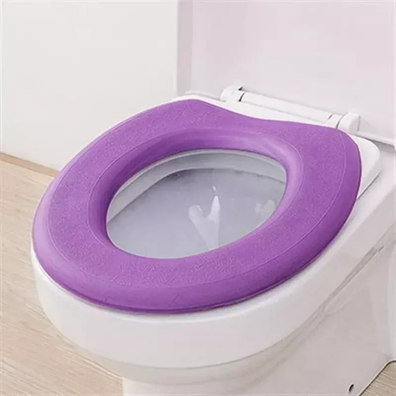 Impermeável O-Shape Soft Toilet Seat Cover, Lavável Closestool Mat, Almofada Pad, Bidé, Acessórios Do Banheiro