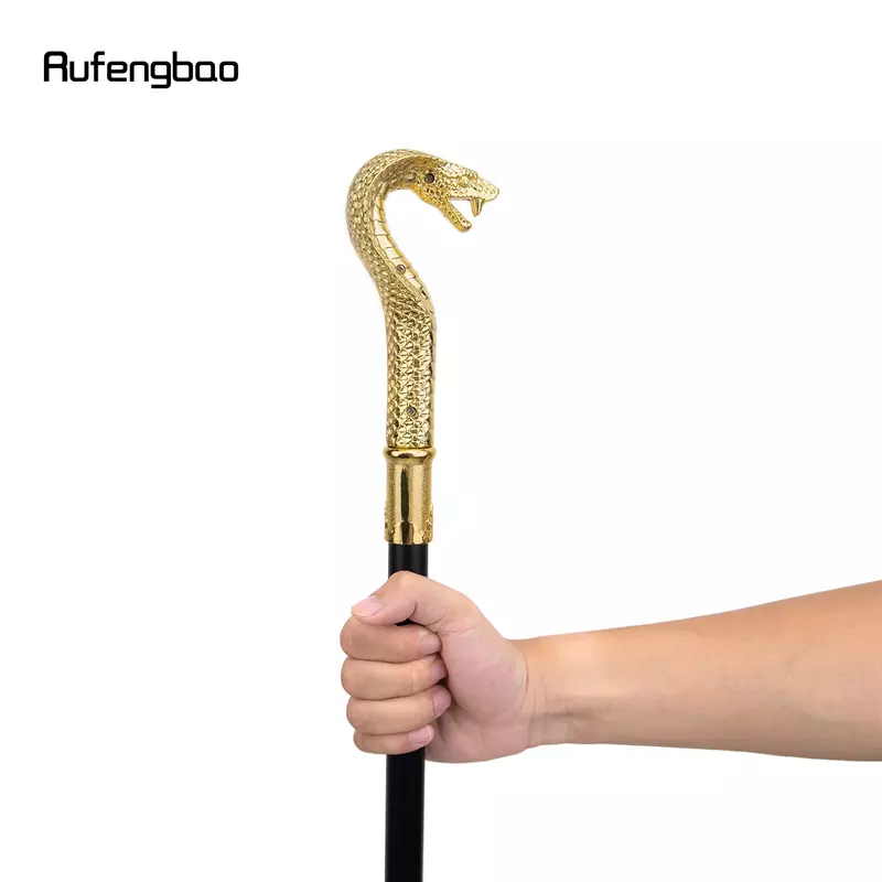 ゴールドの高級スネークハンドル,装飾的なパーティー杖,エレガントな杖,かぎ針編みのノブ,93cm