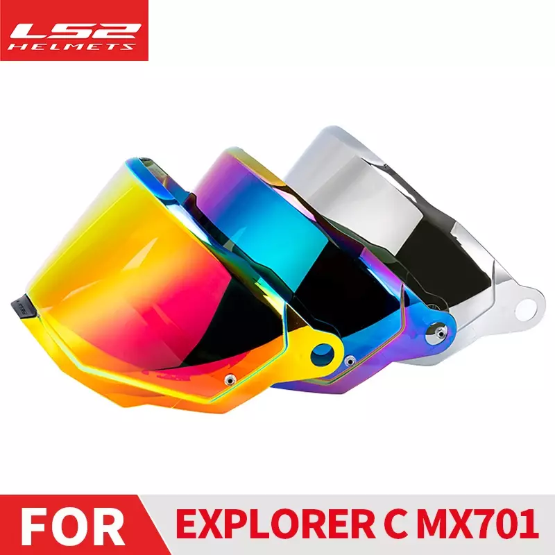 LS2 MX701 EXPLORER C Motocross Detachable Rally Off-road Motorcyle Helmet Original Replacement Visors Extra Shield Lens