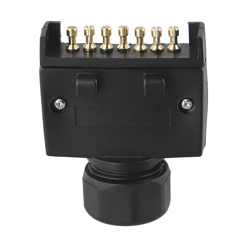 Plugue liso do conector padrão australiano, tomada masculina do reboque, resistente à corrosão, 7 Pin, 2.95x2.44x0.75 polegadas