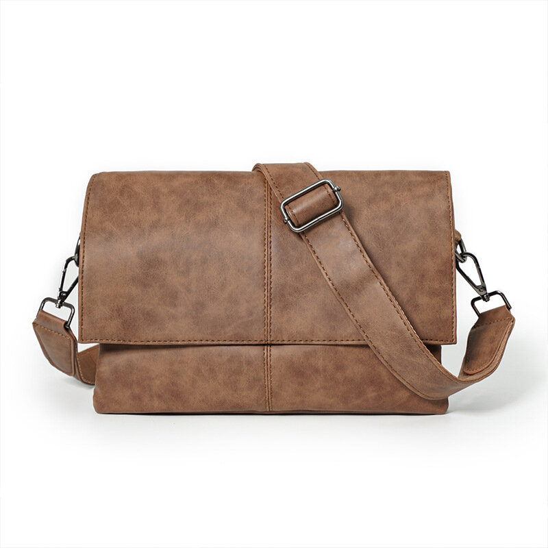 2023 Fashion Shoulder Bag for Ipad PU Leather Business Handbags Large Capacity Men Messenger Bags High Quality Man Crossbody Bag