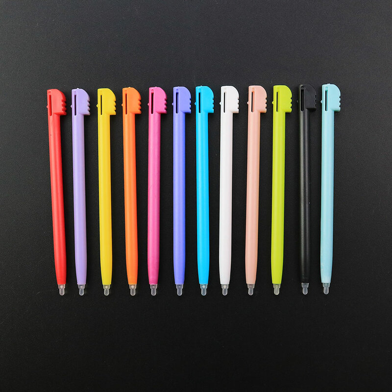 JCD 12 kolorów plastikowy długopis z rysikiem zamiennik dla DS Lite DSL NDSL pióro dotykowe akcesoria do gier