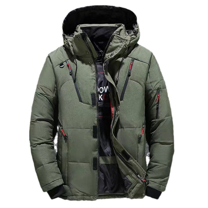 2023Winter down jacket for men's short men's winter outdoor thickened cold resistant jacket with white duck down jacke