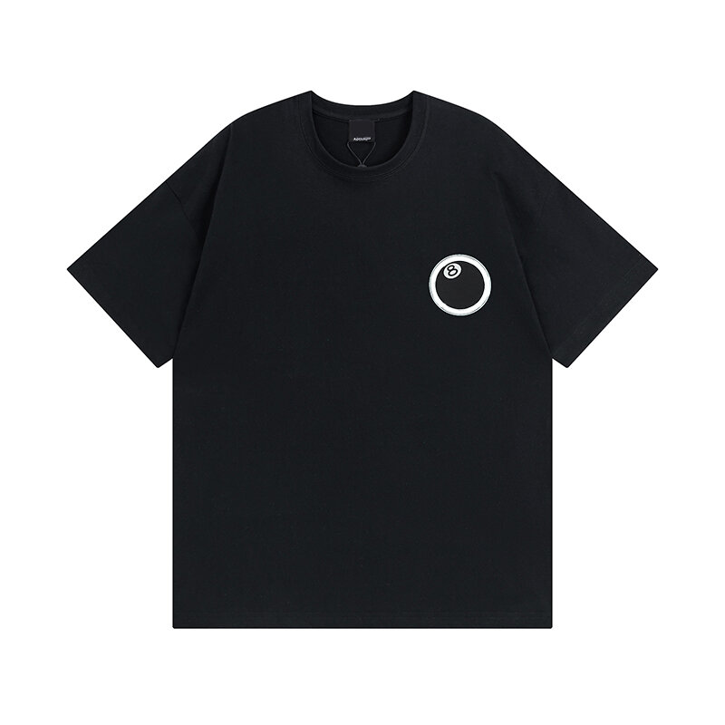 Hochwertige Luxusmarke Billard Nr. 8 drucken T-Shirt Baumwolle T-Shirt Sommer Grafik Mode T-Shirts Mann Frauen kurze Ärmel