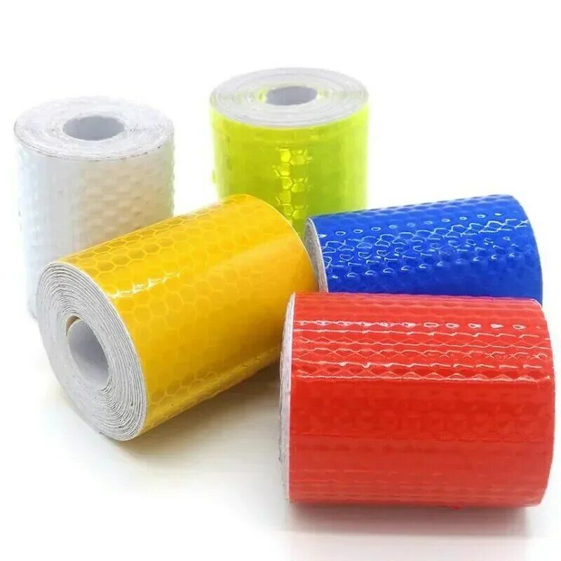 1Roll 5cmx3m Reflective Tape Adhesive Reflective Sticker for Night Safety Reflection Strap Safety Warning Tape Reflective Film