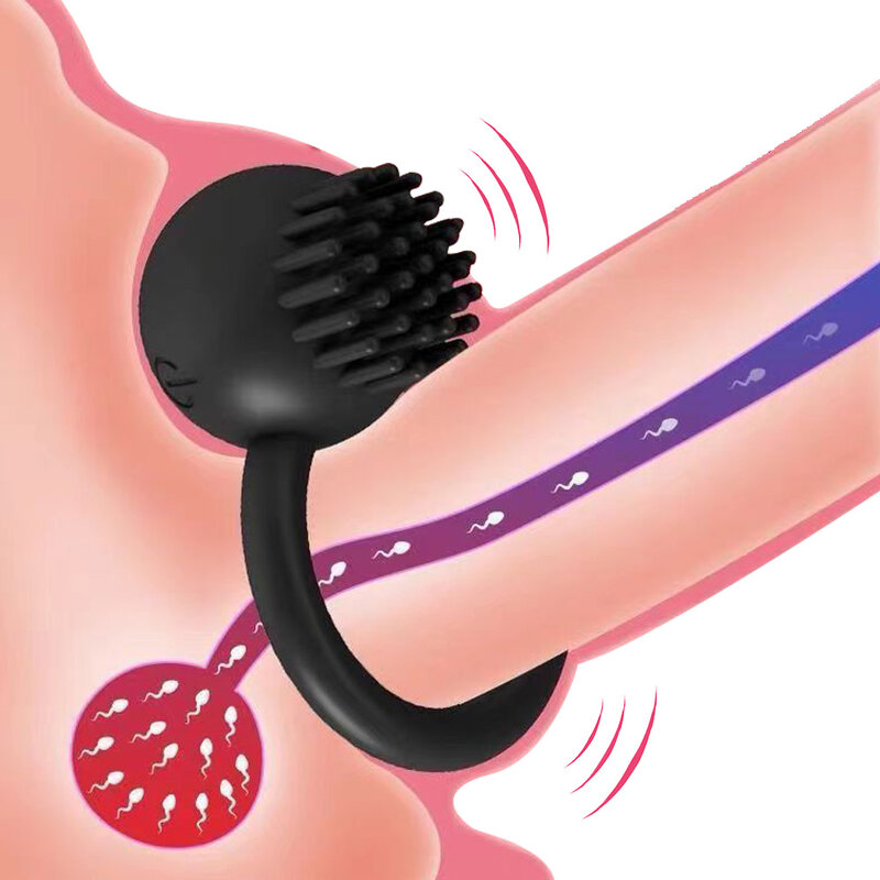 10 frequenza Silicone pene Cock Ring vibratore erezione del pene Penisring Cockring giocattoli del sesso per gli uomini ritardare l'eiaculazione Sextoys