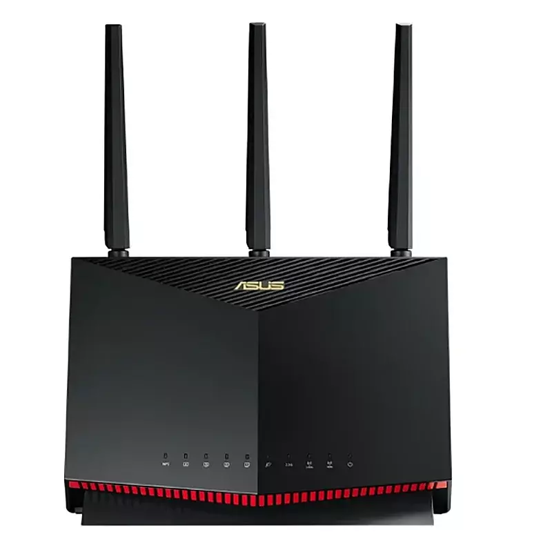 Asus-RT-AX86U Roteador WiFi para jogos, AX5700 ROG, 5700 Mbps, Banda Dupla, Wi Fi, 2500 pés quadrados, 35 + dispositivos, NVIDIA GeForce