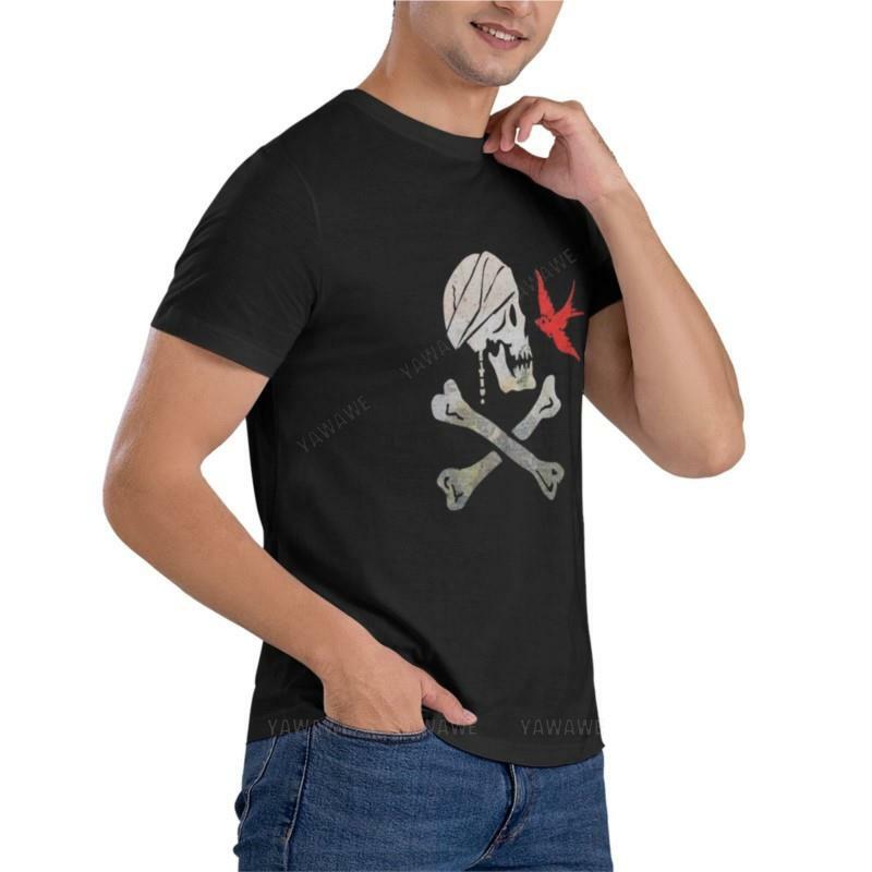 Camiseta con estampado de bandera de Jack para hombre, ropa de entrenamiento, Camiseta de algodón, Verano