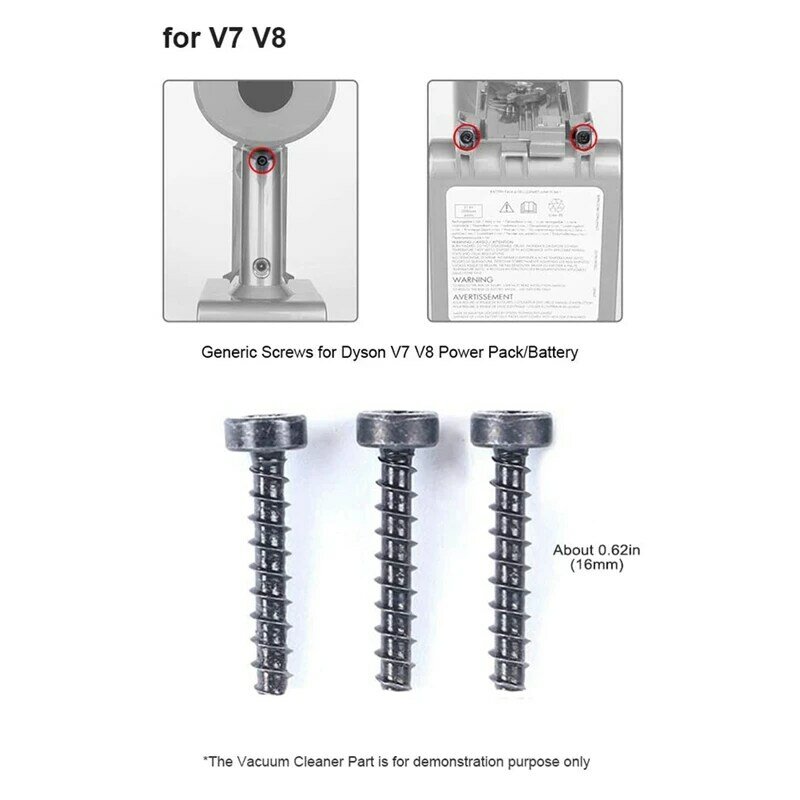 Универсальные винты 10 шт. для пылесоса Dyson V6 V7 V8 V10 V11, блок питания/аккумулятор SV09 SV10 SV11 SV12 SV14 B