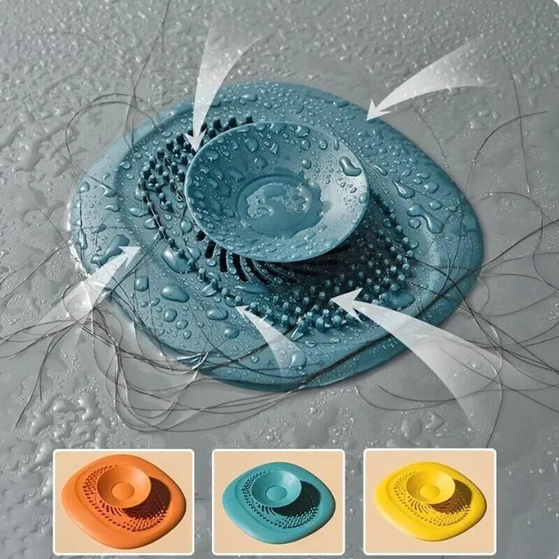Tappo per lavello in Silicone filtro per doccia coperchio di scarico tappo filtro per lavello scarico a pavimento coperchio di scarico accessori per il bagno della cucina