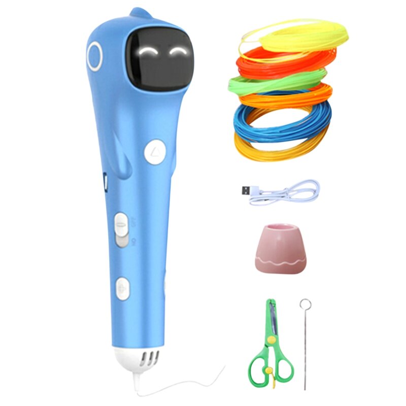 Penna 3D PCL filamento a bassa temperatura Anti-scottatura penna da stampa 3D giocattoli da disegno fai da te per ragazze ragazzo regalo di compleanno di natale