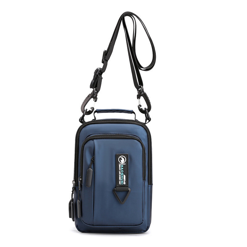 メンズチェストバッグ,ファッショナブルなショルダーストラップ,多機能防水チェストバッグ,屋外での使用
