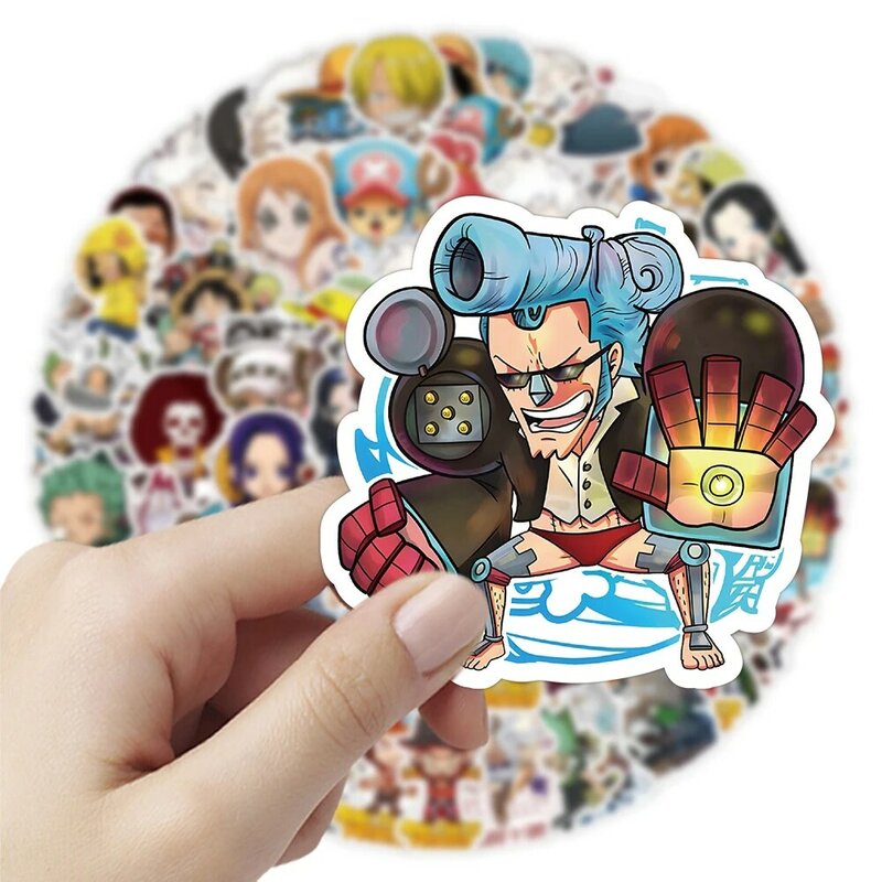 10/30/50/100pcs Cute ONE PIECE Cartoon Stickers Kawaii Aesthetic Decals Laptop Phone Car Diary Stationery Toy Sticker for Kids