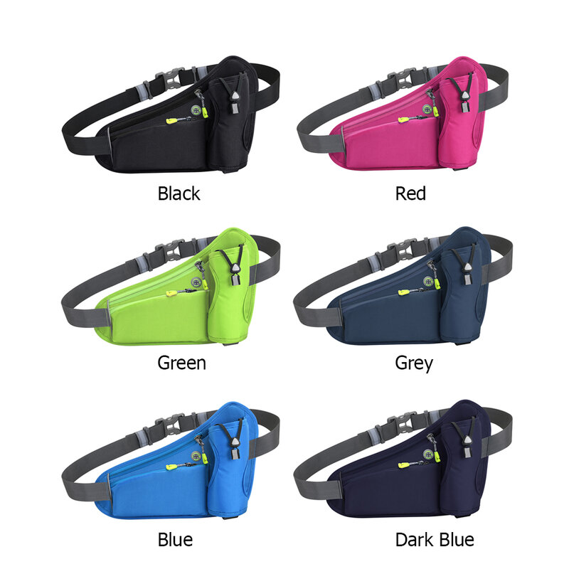 Hydration Belt Pack Reflective Running Waist Bag Large Capacity Water Bottle Holder Bag Multifunction for Running Cycling