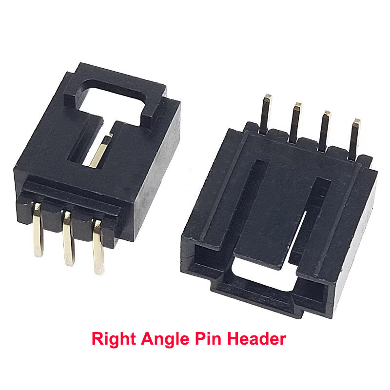 10pcs MX2.54mm Dupont Housing with Latch Right Angle Straight Wafer Single Row Pin Header Terminal 2543 TJC8 2P 3P 4P 5P 6P 12P