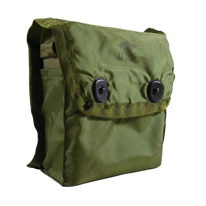 حقيبة إسعافات أولية عتيقة ، حقيبة تخزين صغيرة ، تخزين عسكري وطبي ، الحرب العالمية الثانية ، أخضر ، بدون صندوق