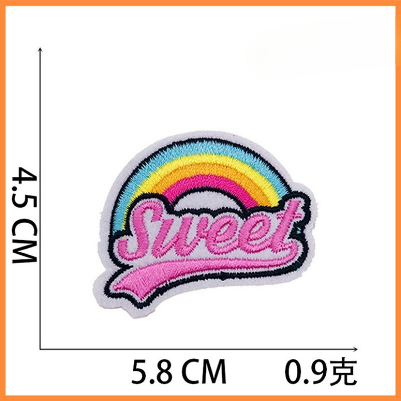 English Letters Embroider Fabric DIY Sticker Letters Embroidery Logo for Repair Jeans Cloth Hat Sew Patch Sticker Fast Iron On