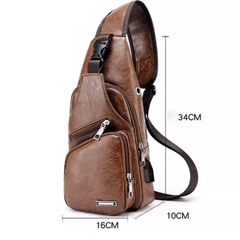 Новая мужская модная нагрудная сумка для мужчин на заказ сумка через плечо из ПУ диагональная Упаковка Сумки-мессенджеры для путешествий через плечо
