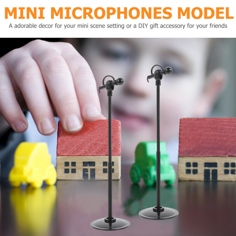 Miniaturowe ozdoby miniaturowe miniaturowe Mini domek miniaturowe mikrofony