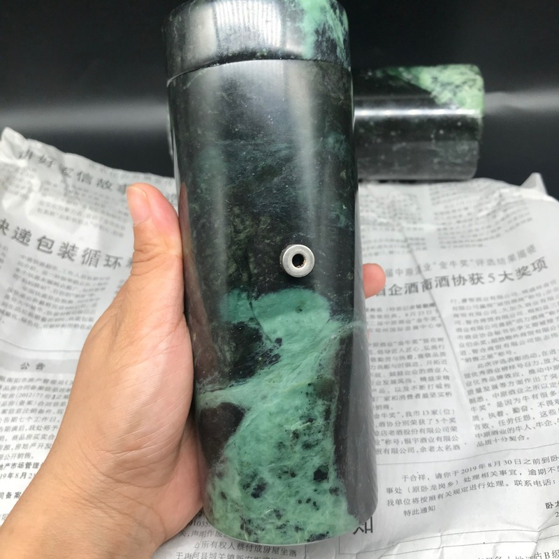 Natuurlijke Tibetaanse Jade Geneeskunde Wang Shi Water Cup Thermos Beker Met Magnetische Gezondheidszorg Thee Cup